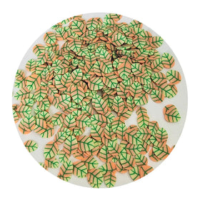Polymer Clay Leaf Slices Nail Art Phone Decoration DIY Stickers Mini Leaves Slime Charms Wholesale Supplies