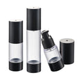 In Stock NO MOQ Transparent Airless Lotion Bottles Packaging 15ml 30ml 50ml Empty Airless Plastic Bottle for Essence Oil Serum