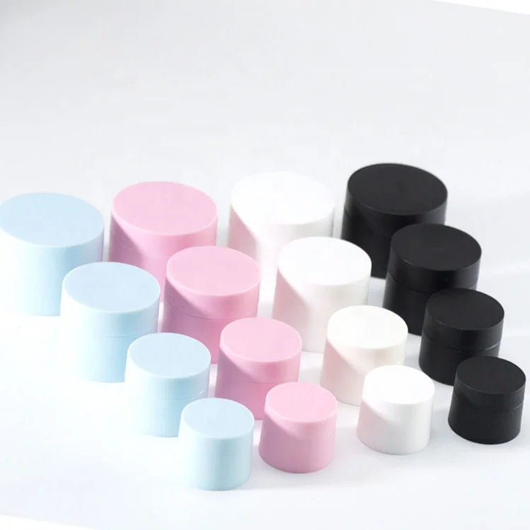 5g 15g 20g 30g 50g Elegant PP Cosmetic Jars Fancy Double Walled Jar Luxury Plastic Jars with Lids