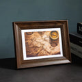 Handmade Resin Vintage Photo Frames for Home Office Decoration Tabletop and Wall Use White Brown