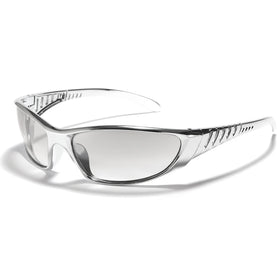 Custom Plastic Unique Sports Eyewear Uv400 Wrap Around Futuristic Sun Glasses Fashion Women Men Y2k Sunglasses 2025