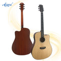 Dreadnaught Solid Top  Electrical Cutaway  Acoustic Guitar From China Aiersi Factory with Capo String Tuner