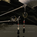 Vintage Wood Tassel Step Shaking Hairpin Chopstick Hair Stick Ancient Style Hair Ornament Headdress Accessories Hair Pins