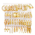 Wholesale Trendy Pearl Earring Women Fashion Jewelry Statement Earrings Gold Hoop Earrings Set Studs