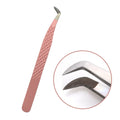 Professional Fiber Tips Eyelash Tweezers Volume Lash Tweezer Strong Hold Easy to Pick Lash Extension Tweezers Custom logo