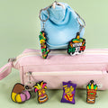 High Quality PVC Cartoon Mexican Food Keychain Custom Nachos & Burrito Design Eco-Friendly Durable Camera & Keycap Accessories