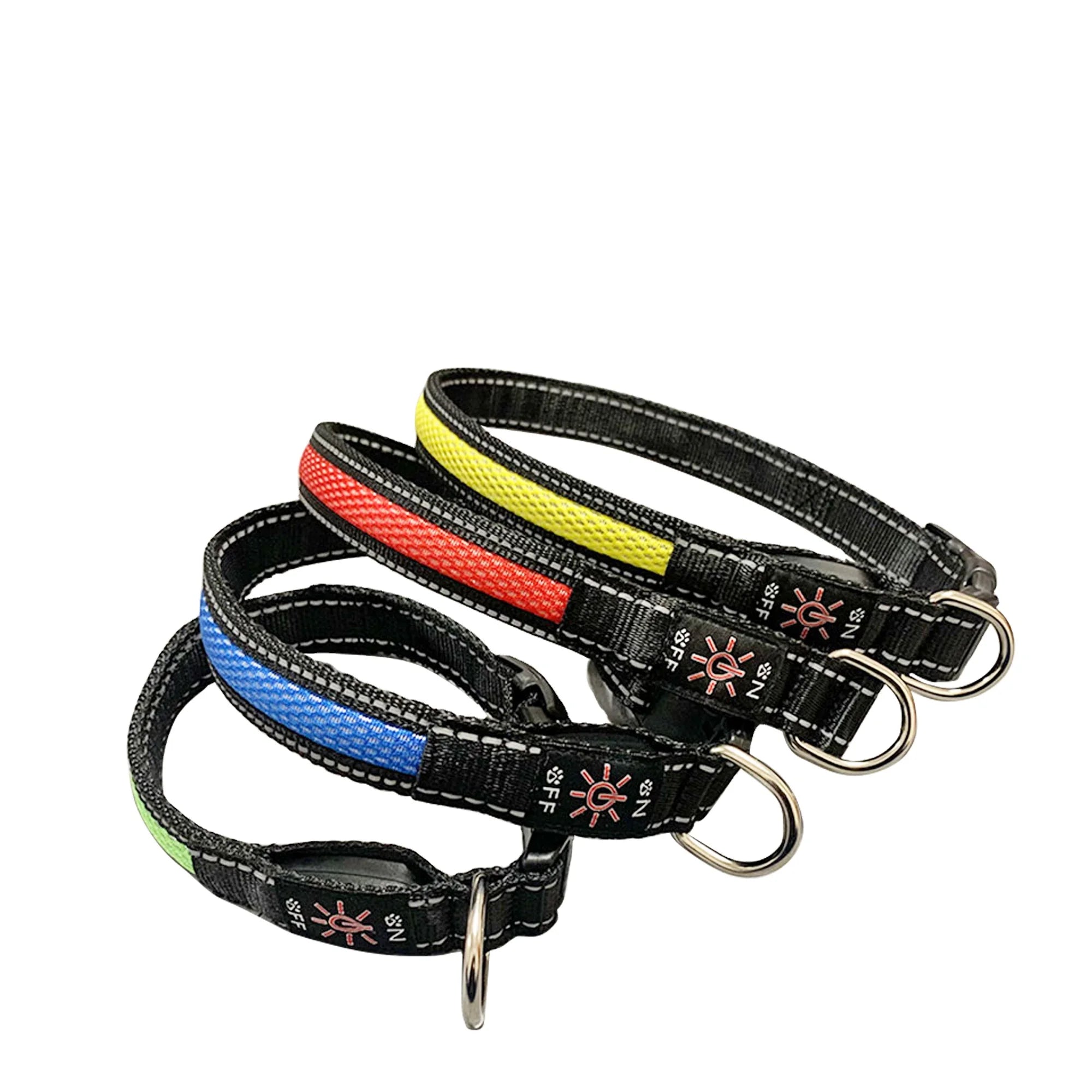 2021 Hot Selling Supplies Training Accessories Innovations Products Rechargeable Wholesale Luxury Nylon Pet  Led Dog Collar