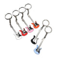 Guitar Keychain Men Mini Cute High-end Bass Key Chains Kids Car Key Rings Electric Guitar Key Holder Metal Other Keychain Guitar