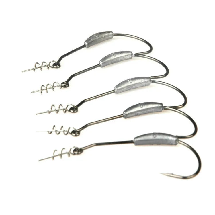 Synnex Fishing Lead Jig Heads Hooks-Jigging Lure with Mustad Hook Flash Light Combo Set for All Saltwater Ocean Beach Fishing
