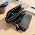 Factory Price Luxury Men Wallet Minimalist Rfid Blocking Leather Carbon Fiber Mens Slim Wallet