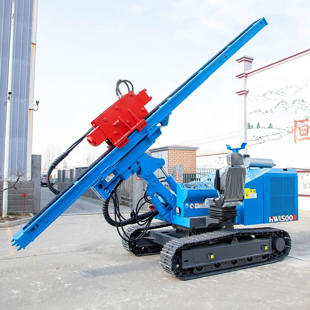 Factory Photovoltaic Crawler Hydraulic Solar Plant Drop diesel Hammer Pile Driver