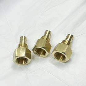 Custom Machining Service Cnc Products Lathe Machining Brass Copper Parts Female Male Screw Nut