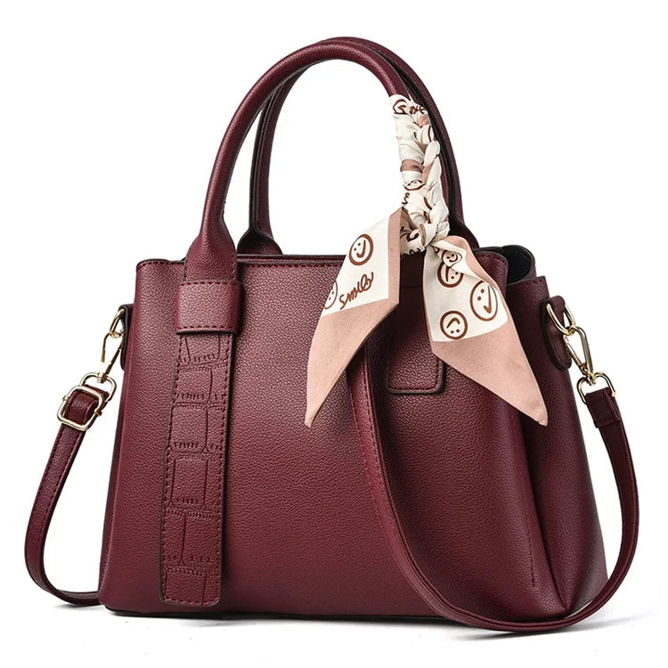 Famous Brands Designer Ladies Office Girl Pu Leather Bags Handbags Cheap Women