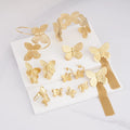 Fine Butterfly Jewelry Sets Stainless Steel butterfly Earring Ring Tassel Bracelet Chunky Earrings Jewelry Women Butterflies