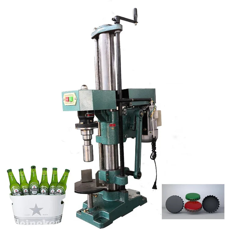 Electric Semi-auto Distillery Crown Cap Sealer Bottle Lid Locker Capping Machine Selladora De Tapones corona