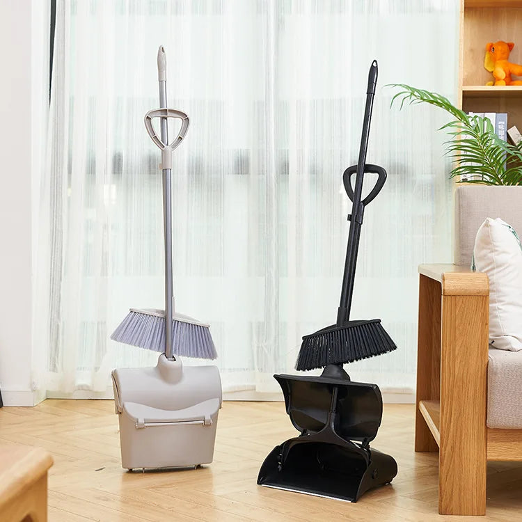 Dooso Factory Outdoor  Heavy Duty Broom and Dustpan Set Dust Pans with Long Handle