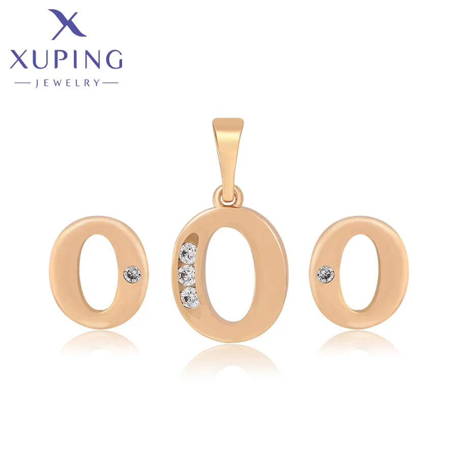 A00301131 Xuping Jewelry Elegant Exquisite  Earrings Ring Women Jewelry Set Ladies Set