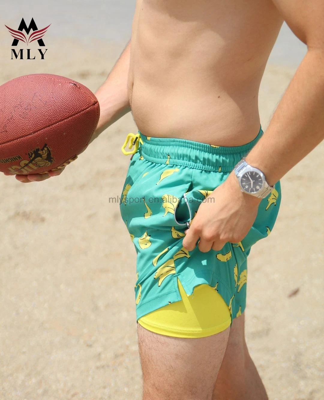 2025 Hot Style Mens Gym Shorts With Compression Liner Shorts and Beach Pants Mens Swimsuit