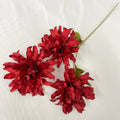 Multicolor-red Modern Style Artificial Flower Decoration Mariage 3 Head Purple Orchids