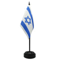 Vivid Polyester Weather Resistant Durable Office Custom Israel Table Flag Printed Desk Flags