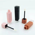 Wholesale Custom Empty Square Pink Black Lip Gloss Tubes Container 5ml Cosmetic Packaging Plastic Lipgloss Tube