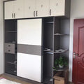 High-Quality Solid Wooden Door Wardrobe for Bedroom Storage