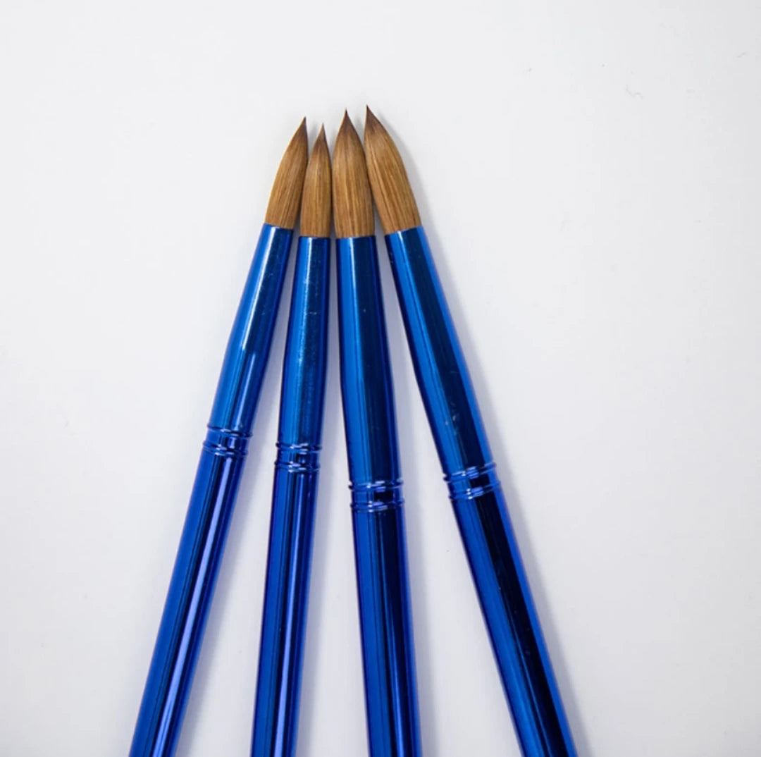 Wholesale Popular Nail air Brush Factory Wholesale Wood Handle 100% Pure Kolinsy Hair Nail Brush Sest Nail Art Brush