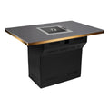Korean Restaurant Bbq Table Slate Hot Pot Dining Table Indoor Professional Barbecue Barbeque Grill Table