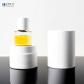 50ml White Magnetic Perfume Cap Round Glass Perfume Bottle with White Luxury Tube Box