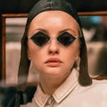 3574 Fashion Hot - Selling Personality Irregular Ocean Pieces Diamond Metal Frame Sun Glasses Sunglasses