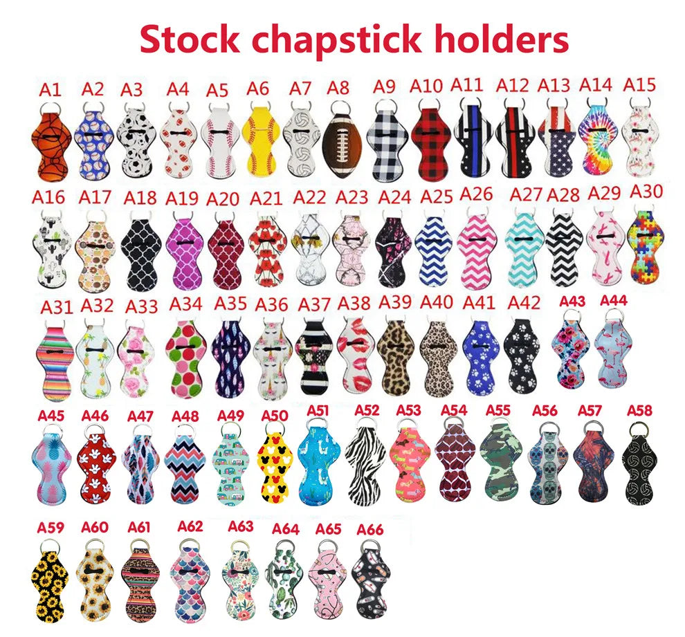 Customize Cute Lipgloss Tube for Key Chains Keyring Kids Chapstick or Lipgloss Keychain Holder
