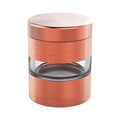 2.2inch Anodized Aluminium 4pc Herb Grinder Spice Grinder with Metal Viewing Window