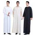 Men's Long Sleeve Arabic Abaya Robe Wholesale Islamic Clothing Thobe