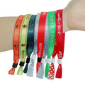 Wholesale Custom Logo Festival Wristbands Personalized Event & Music Party Promotional Fabric Woven Wristband Promotion