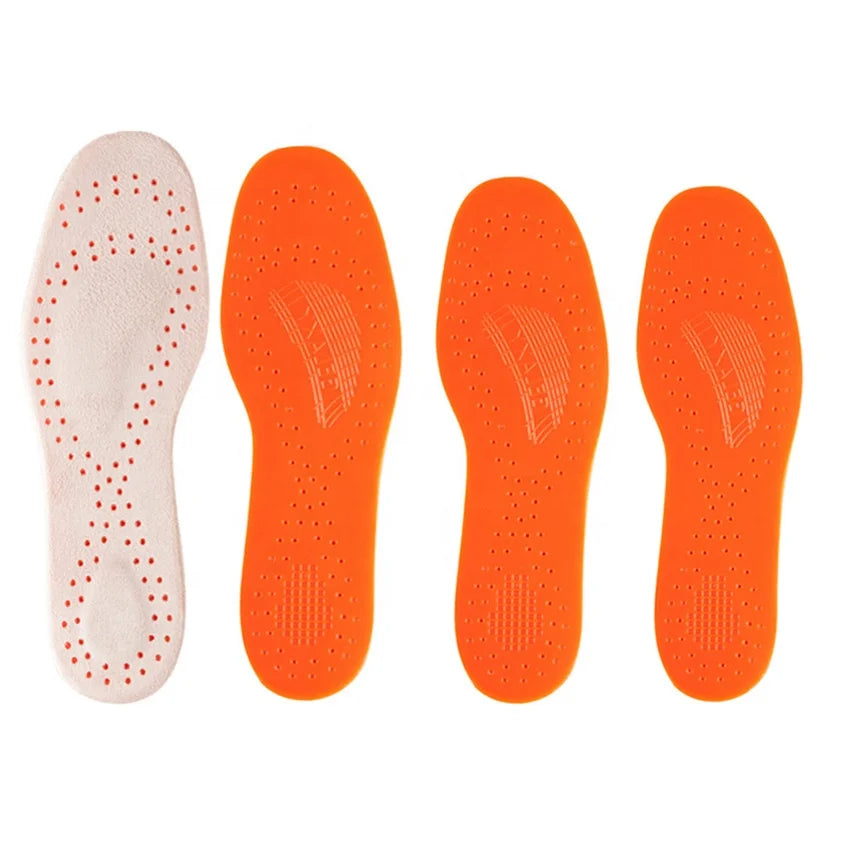 Sport Non-slip PU Gel Soft Comfort Insole Universal Ventilation Massaging Shock Absorption Gel Silicone Insoles HA00112