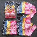 Tie Dye Women's Fitness Wear Active Wear Workout Crop Tops High Waist Scrunch Butt Leggings Sport Bra Seamless Yoga Set