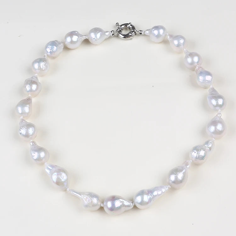 11-14mm Baroque Shape Freshwater Pearl Necklace Costume Accessories Necklace