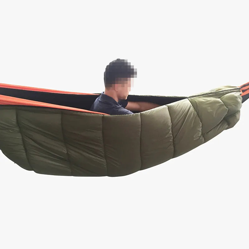 Memorytree Lightweight Full-Length 2.49m Nylon Quilts Hammocks Windproof Warm Outdoor Camping Travel Essentials 1 Person