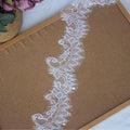 Handmade Embroidery French Tulle Lace Fabric 100% Polyester Customizable Color Wedding Dress Sewing Accessories Edge Collar