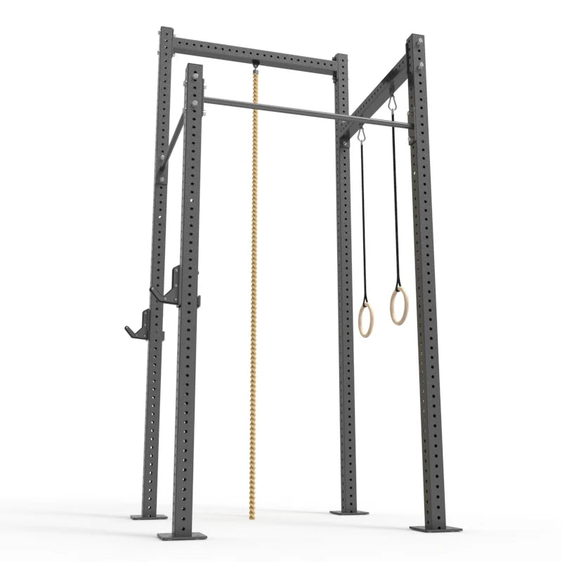 Heavy-Duty Outdoor Fitness Equipment Multi-Function Station for Home Gym Garage-Power Squat Rack Cage Cross Training Rigs
