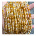 Wholesale 2x4mm 4x6mm 5x8mm Loose Natural Topaz Beads Abacus Wheel Rondelle Yellow Jade Beads