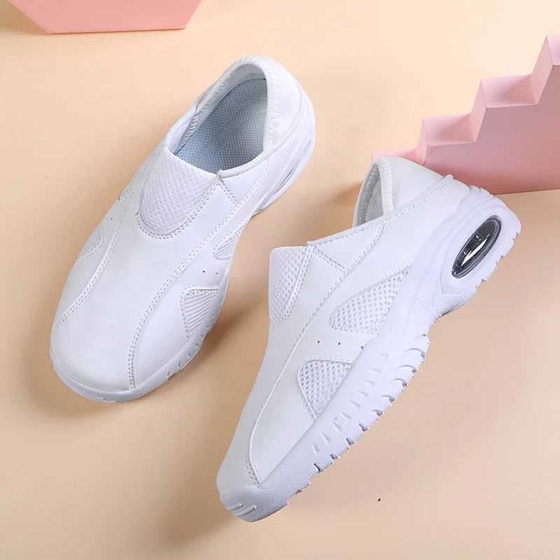 Custom Approved Comfortable Fashion Woman Nurse Shoes Ladies' White Nursing Uniforms Breathable for Spring/Summer Wholesale for