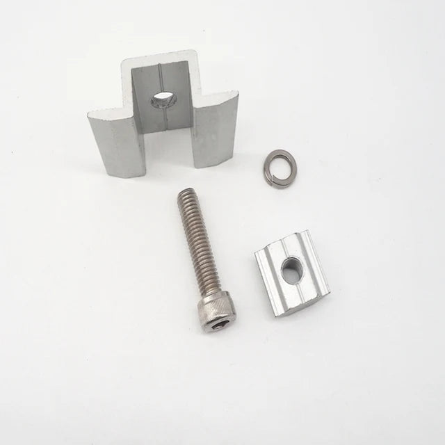 EmperySolar Hollowed-out End Mid Clamp First Solar Mounting Panel Tin Roof Clamp Horizontal Vertical Commercial AS/NZ1170.2