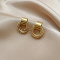 European and American Style Simple Temperament 925 Sterling Silver Needle Earrings Women's Earrings