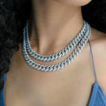 Custom Hip Hop 925 Sterling Silver Ice Out VVS Bling 2mm 3mm 4mm 5mm 6.5mm Round Moissanite Diamond Tennis Chain