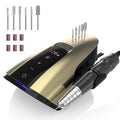 Electric Nail Drill Machine with 6 Bits 35000RPM Professional Nail File Efile Set Compact Acrylic Nail Drill Kit