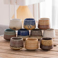 Creative Retro Master Cup Kung Fu Tea Cup Japanese Coarse Pottery Mugs Handmade Kiln Change Coffee Cups 150ml