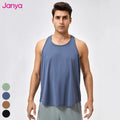 Men's Breathable Cotton Sports Tank Top Quick Dry Racer Back Custom Logo Fitness Gym Gym Sleeveless Tshirt Loose Running Vest XL