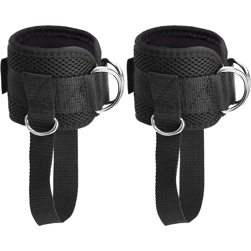 Custom Pink PU Neoprene Padded Gym Ankle Straps Cable Machine Fitness Safety Equipment with Comfortable Strap