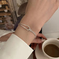 Hot New 925 Sterling Silver Bracelets for Women Fine Elegant Flower Bangle Adjustable Jewelry  Party Gifts Girl Student